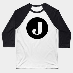 J (Letter Initial Monogram) Baseball T-Shirt